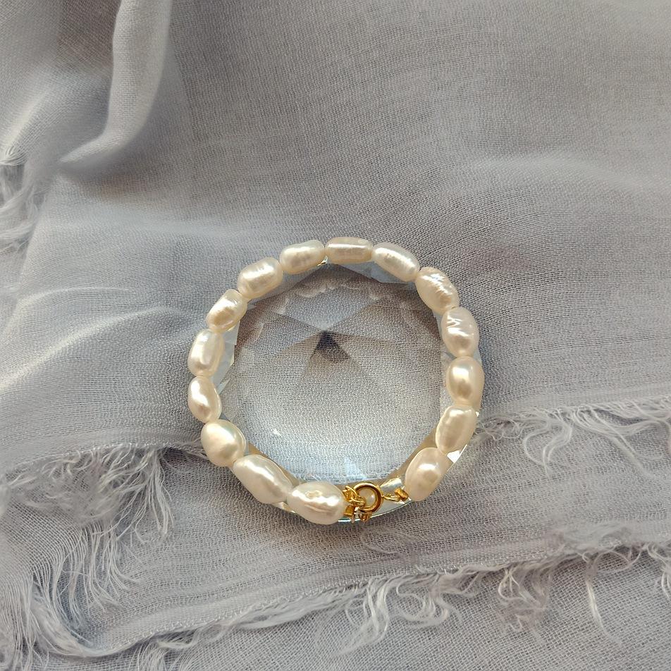 Originality Natural Baroque Freshwater Pearl 14K Gold Filled Ladies Bracelet  For Women Birthday Gift Hot Sell