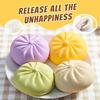 Colorful Squishy Dumplings Simulation Food Steamed Stuffed Bun Squeeze Toy Anti-Stress Sensory Relief For Adults Funny Gifts