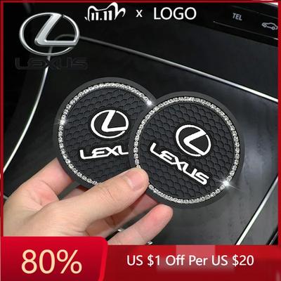 2026 Hot Interior Stickers For NX200t RX270 ES200 IS300 GX470 CT200H NX200 GS350 GS430 Silica Gel Car Interial Cup Coaster