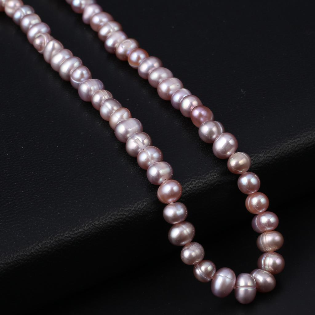 1String, Purple Natural Freshwater Pearls Beads for Jewelry Making DIY Necklaces, Bracelets Crafts (Beads 4-5mm, Length 36cm)