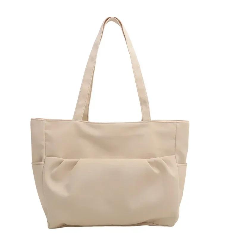 

Новая женская модная холщовая сумка для студентов университета, дорожная сумка, вместительная, универсальная, однотонная сумка через плечо