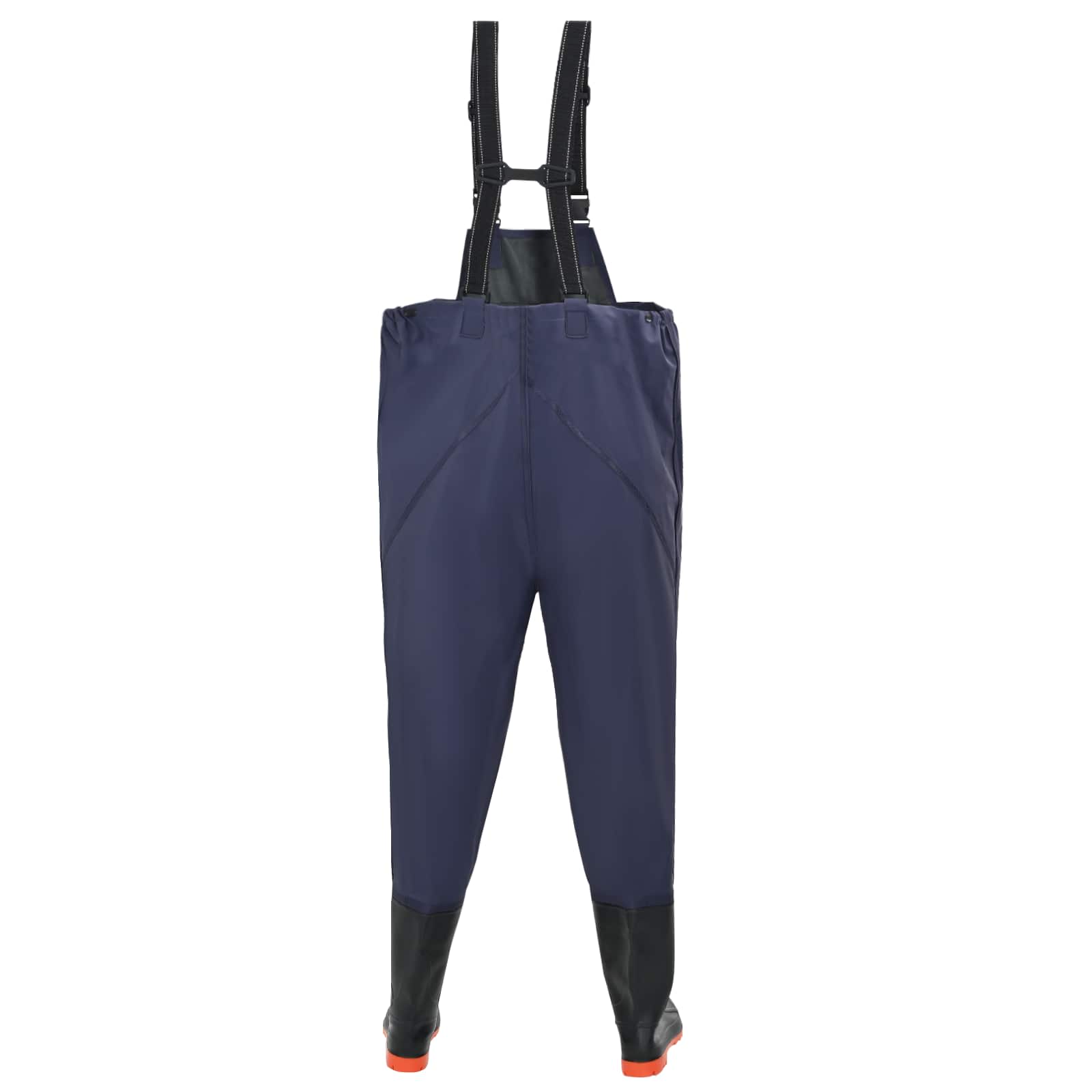 Wathosen mit Stiefeln PVC-beschichtetes Polyester Größe 39 Blau