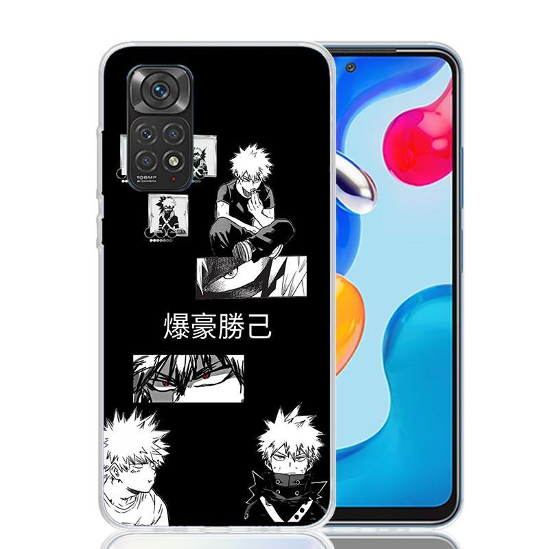 My Hero MHA Bakugou Katsuki Phone Case For Xiaomi Redmi Note 15 14 13 12S 12 Pro Plus 11S 11E 11 11T 10S 10 Art Soft Pattern Cov