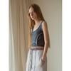 Saendeusaundeu (Women) String Layered Sleeveless Charcoal