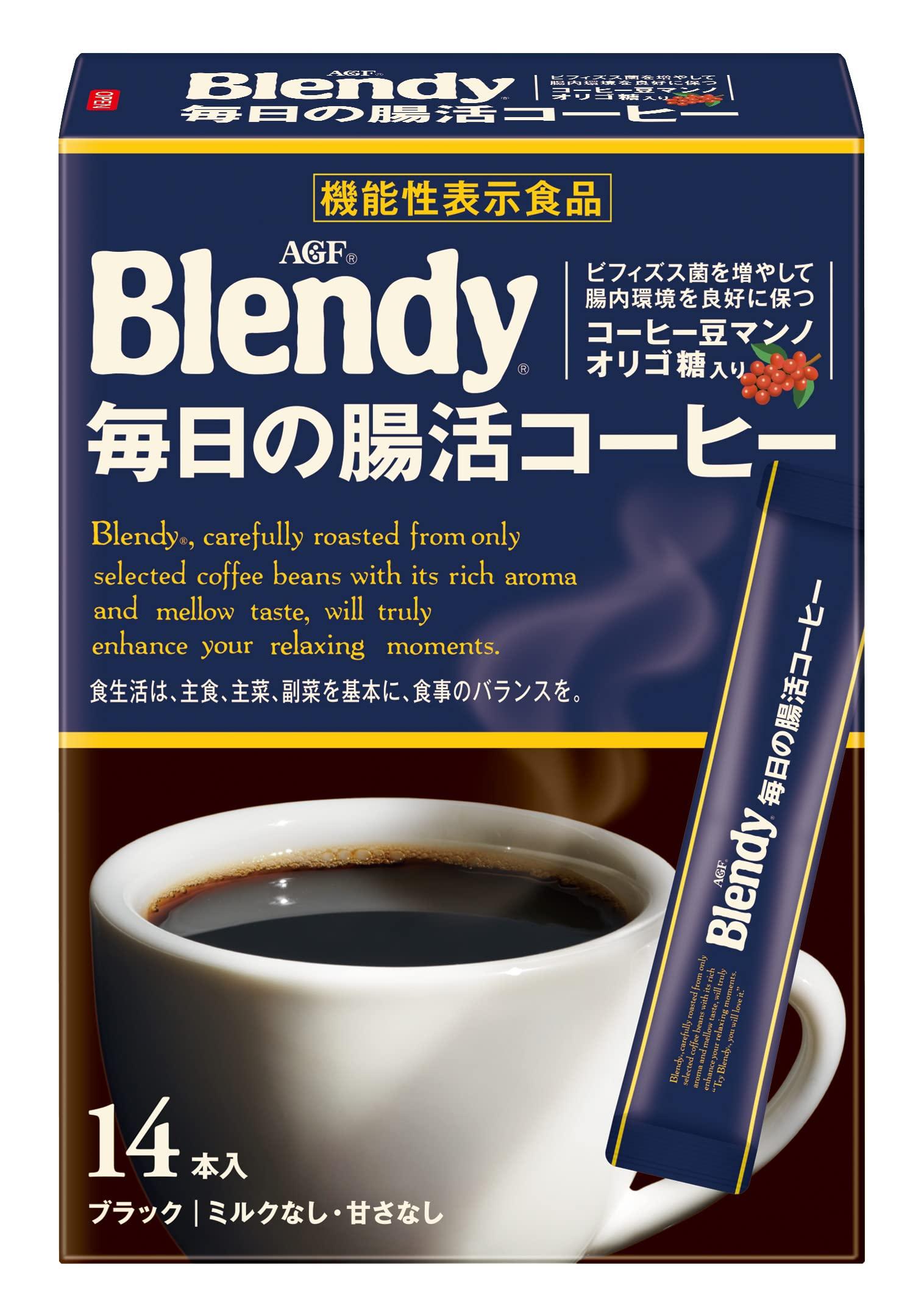 

AGF Blendy Stick Black Daily Intestinal Activity Coffee Soluble 14 шт. [Растворимый кофе] [Водный кофе] [Кофе в стиках] [Манноолигосахарид]