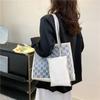 2025 High-quality Transparent Jelly Large-capacity Letter Commuter Office Worker Treasure Mother Mother Tote Bag Versatile