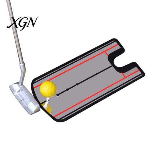 Portable Putting Practice Mirror Golf Mirror, Alignment Training Aid with Putter Line, Ball & Accuracy Trainer Tool for Indoor Outdoor Beginner