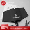2026 Hot For Renault Hub Caps Car Automatic Folding Umbrella Portable Sunshade For Renault Clio Koleos Megane Espace QM6 Kadjar 