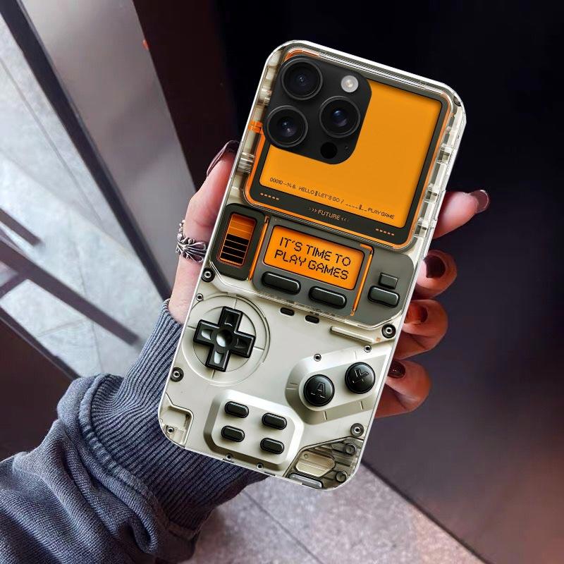 Games Console Fashion Boy Phone Case For iPhone 17 Air 11 13 Mini 14 15 Plus 16 12 Pro Max 16E SE 7 8 Pattern Soft TPU Back Cove