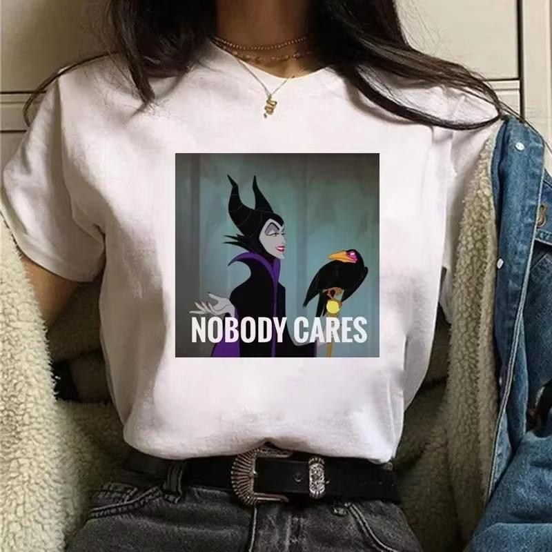 

Cute Disney Princess Creative Printed Short Sleeve Women s Parent-Child T-Shirt 2025 Summer Loose Casual Versatile Top M