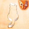 3pcs Stainless Steel Cookie Cutters In The Shape of Cats, Pastry Cutting Molds, Creative Baking Tools for The Kitchen