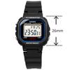 Casio Digital Watch LA-20WH-1C for Women and Girls, Black, Overseas Model [Parallel Import]