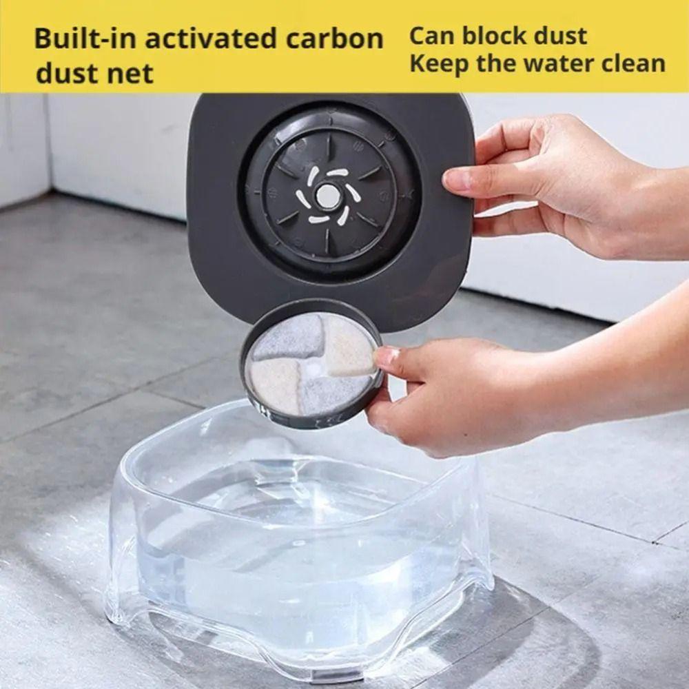 Large Capacity 2000ml Pet Floating Bowl Floating Filter Transparent Design Pet Water Feeder Detachable Dry-Chin Technology