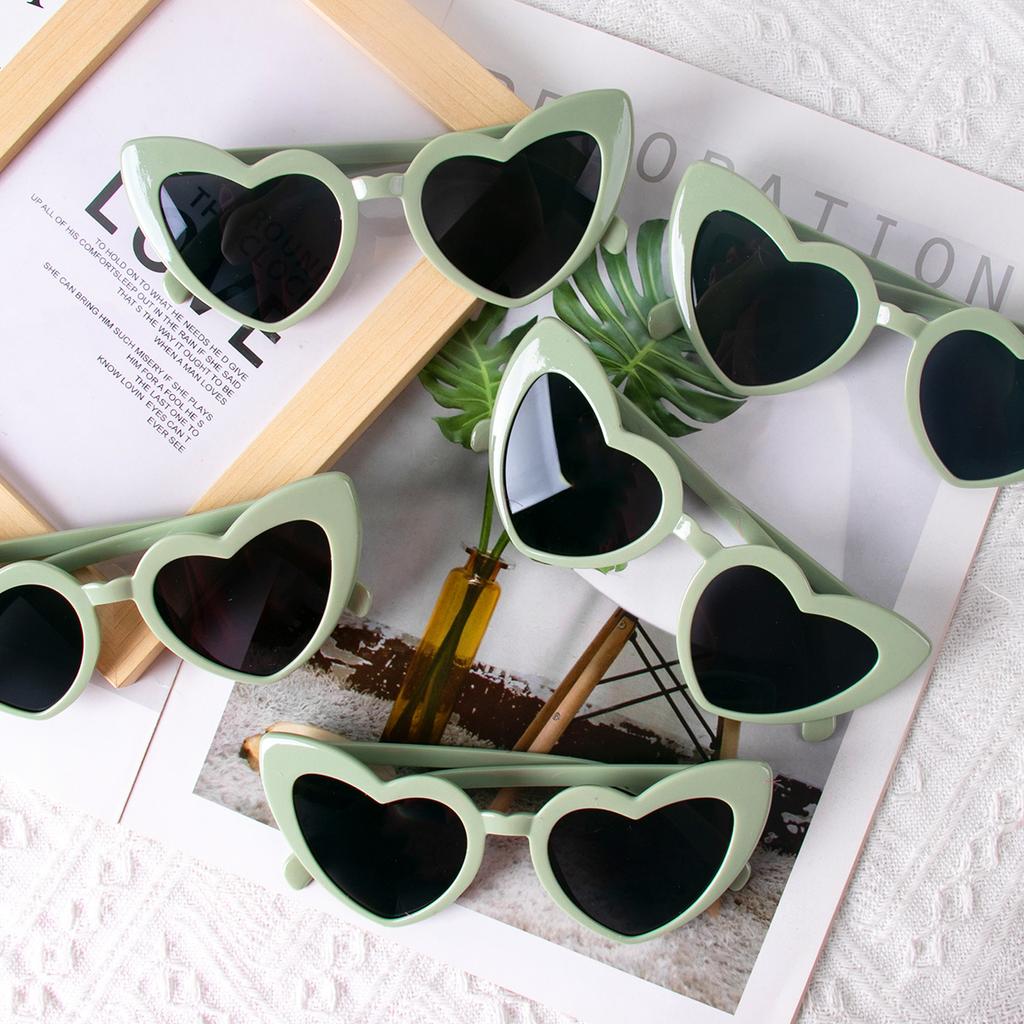 Bachelorette Party Sunglasses Bride To Be Bridesmaid Gift Wedding Bridal Shower Decor Black White Square Heart Shaped Glasses