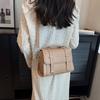 Elegant Textured Leather Handbag Classic Square Bag Fashion Crossbody Bag Versatile Tote Bag Minimalist Comfort Shoulder Bag