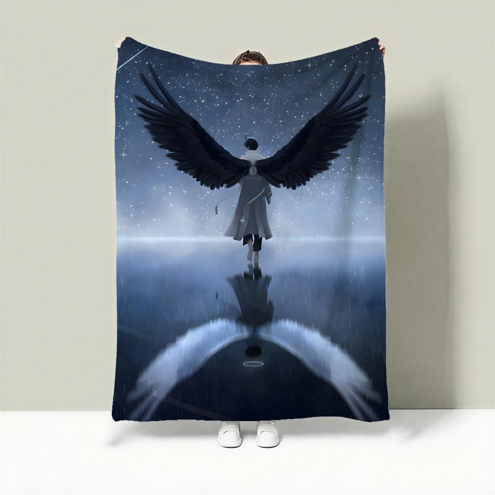 Novel O-Omniscient Reader s Viewpoint Throw Lightweight 240g Flannel Blanket Soft Skin-friendly for Summer Cooling 75X95CM