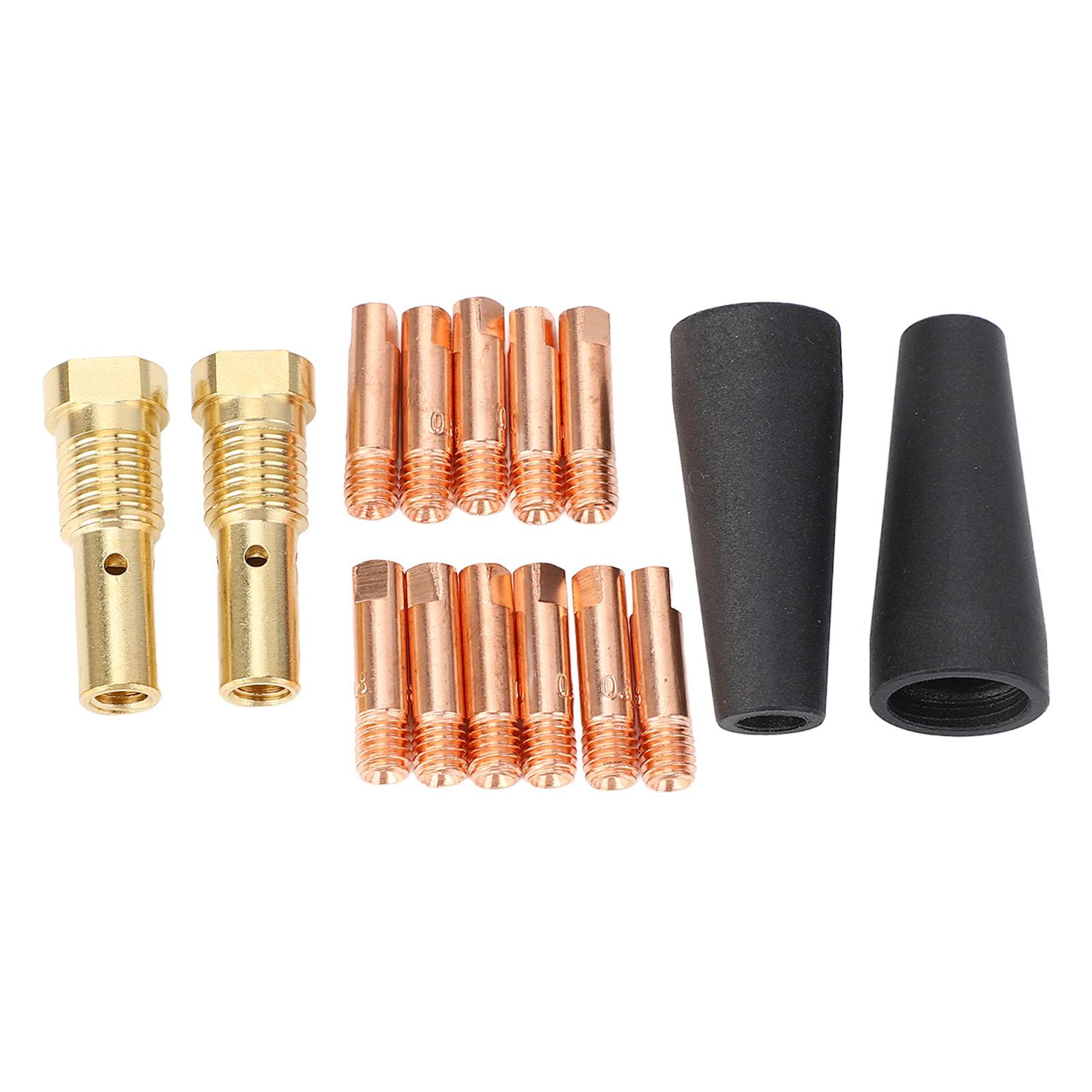 

Набор из 15 штук Наконечники сопла для сварки MIG без газа с флюсовой проволокой Газовый диффузор Наконечник 0,031 дюйма