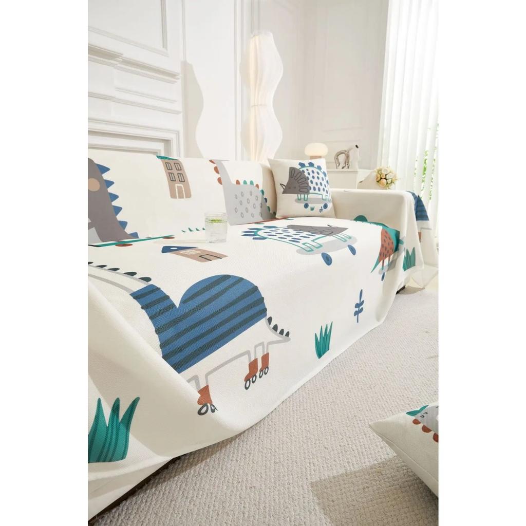 Sofa Couple Position  Colorful Cover Sofa Blanket Outdoor Camping Picnic Mat Throw Blankets for Living Room Funda Sofa