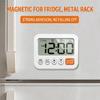 Digital Alarm Clock with 99:59 Down Count, Two Alarm Functions, Foldout Stand and Wall Hanging for Kitchen Office Use Daily Indoors