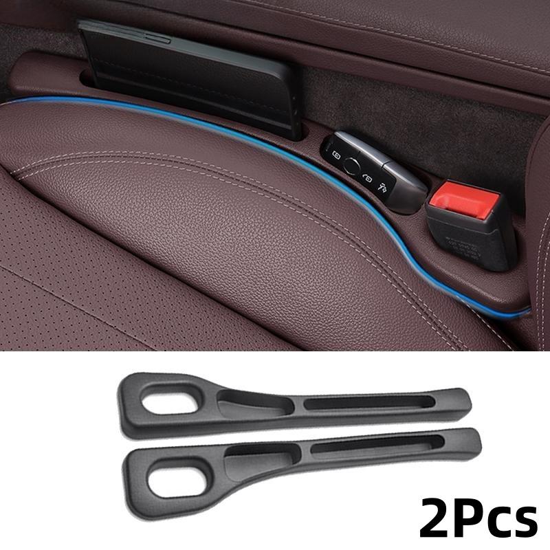 

Заполнитель щели между сиденьем и консолью, Защитная полоса от протекания, Универсальная полоса-заглушка бокового шва, Универсальный аксессуар для интерьера автомобиля 2-Pcs чёрный