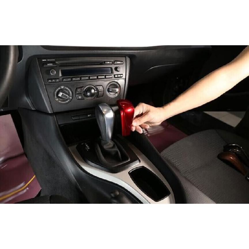 Car Central Console Gear Shift Knob Cover Bright Red For BMW 3-Series E90 05-12
