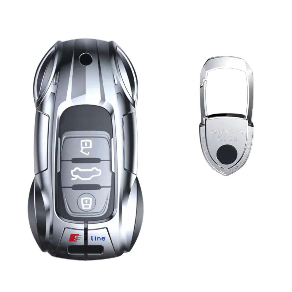 

Защитный чехол для автомобильных ключей, чехол для электронного ключа автомобиля, устойчивый к царапинам, точный автомобильный металлический сплав, чехол для A6 A4 A3 Q2 Q3 Q5 Q7 A7 A8