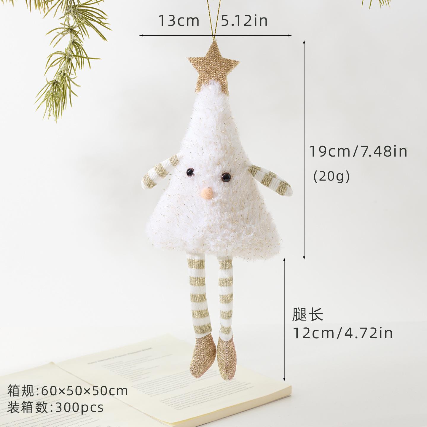 

Cute Furrly Christmas Tree Plush Doll Stuffed Toy New Year Party Decorations Couple Xmas Tree Hanging Ornament Gifts XXL