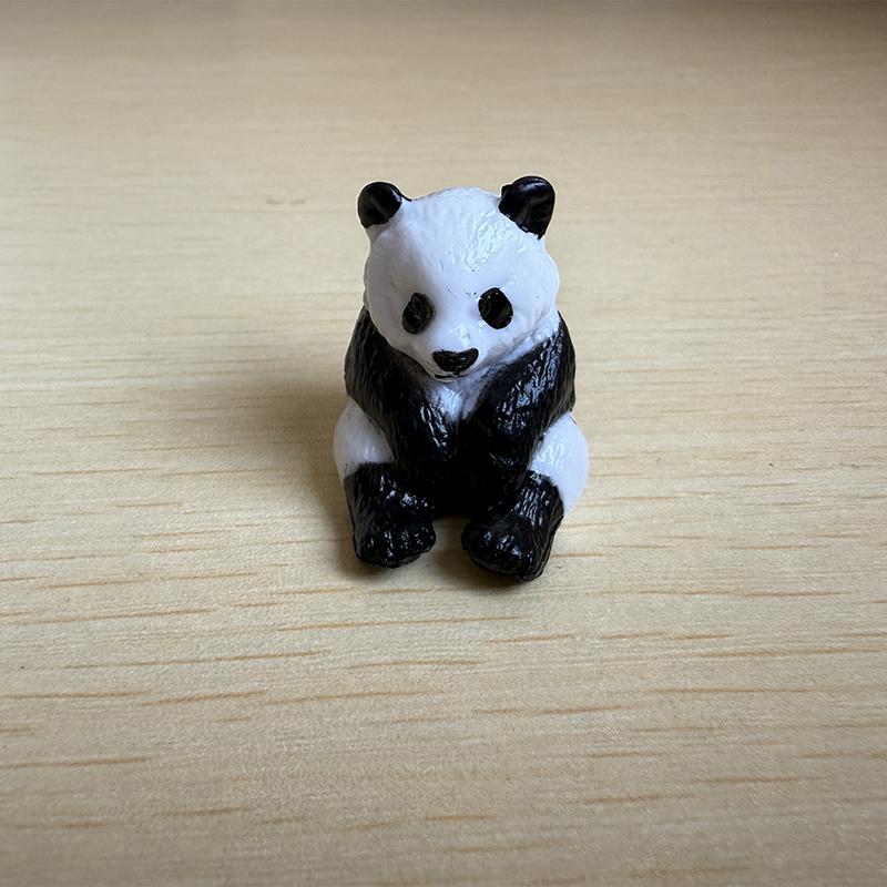 4 Pcs/Set Cute Panda PVC Figure Desktop Decoration DIY Microlandscape Ornaments Accessories Home Decor