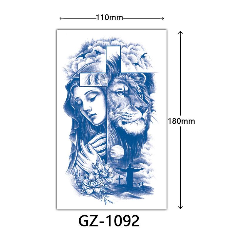 Juice Tattoo Stickers, Herbal Tattoo Stickers, Semi-Permanent English Letter Tattoo Stickers Tattoo