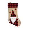 New Christmas Decoration Linen 3D Cartoon Christmas Socks Children's Gift Candy Bag