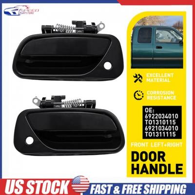 Exterior Door Handle For 1993-98 Toyota T100 Front Left Right Side Plastic Black