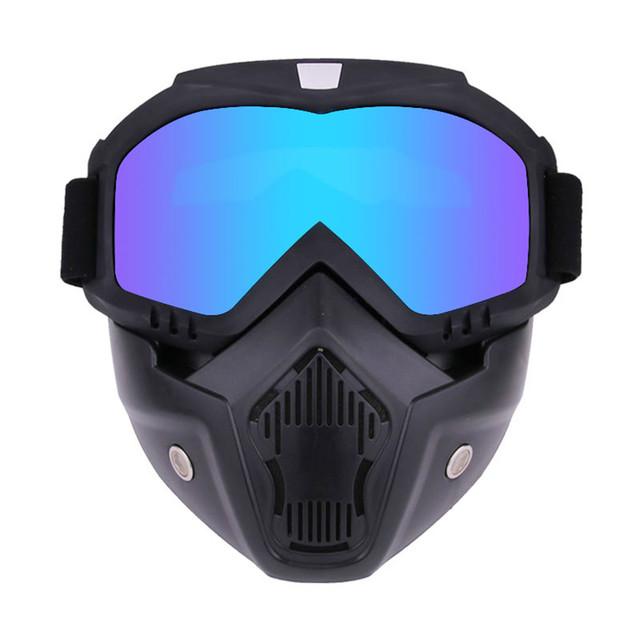 Utendørs Sport Vindtett Maske Goggle HD Motorsykkelbriller Snowboardbriller Kjøring Motocross Sommer UV-beskyttelse Solbriller