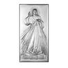 Silver Picture of the Merciful Lord Jesus, Souvenir of the Jubilee Communion, Engraved 6443 4.5 X 9