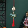 6pcs 2026 Year of The Horse Wall Hanging Ornament Metal Metal Wind Chime  Bonsai Decor