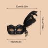 Venetians Mask Eye mask Feather Half Face Mask Eye Mask for Masquerades Proms,Halloween Party,Cosplay,Photo Shoot Gift