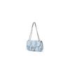 New Lee Fabric One Shoulder Handbag, Crossbody Bag Women's Blue Denim & White LE250133M