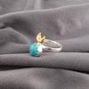 Blue Turquoise Handmade Gemstone Ring, 925 Solid Sterling Silver Bohemian Jewelry Ring, Attractive Silver Ring Gift For Wife