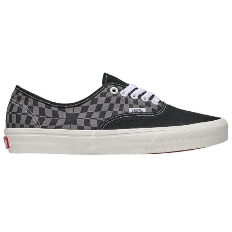 Vans Authentic Mens Low Top Canvas Shoes Black Gray VN000D7YBLK