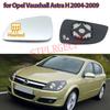 Rétroviseur Latéral De Remplacement Pour Voiture, Verre Chauffant Avec Plaque Pour Opel Vauxhall Astra H 2004-2009