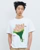 THEMUSEUMVISITOR Flower Graphic T-Shirts (White)