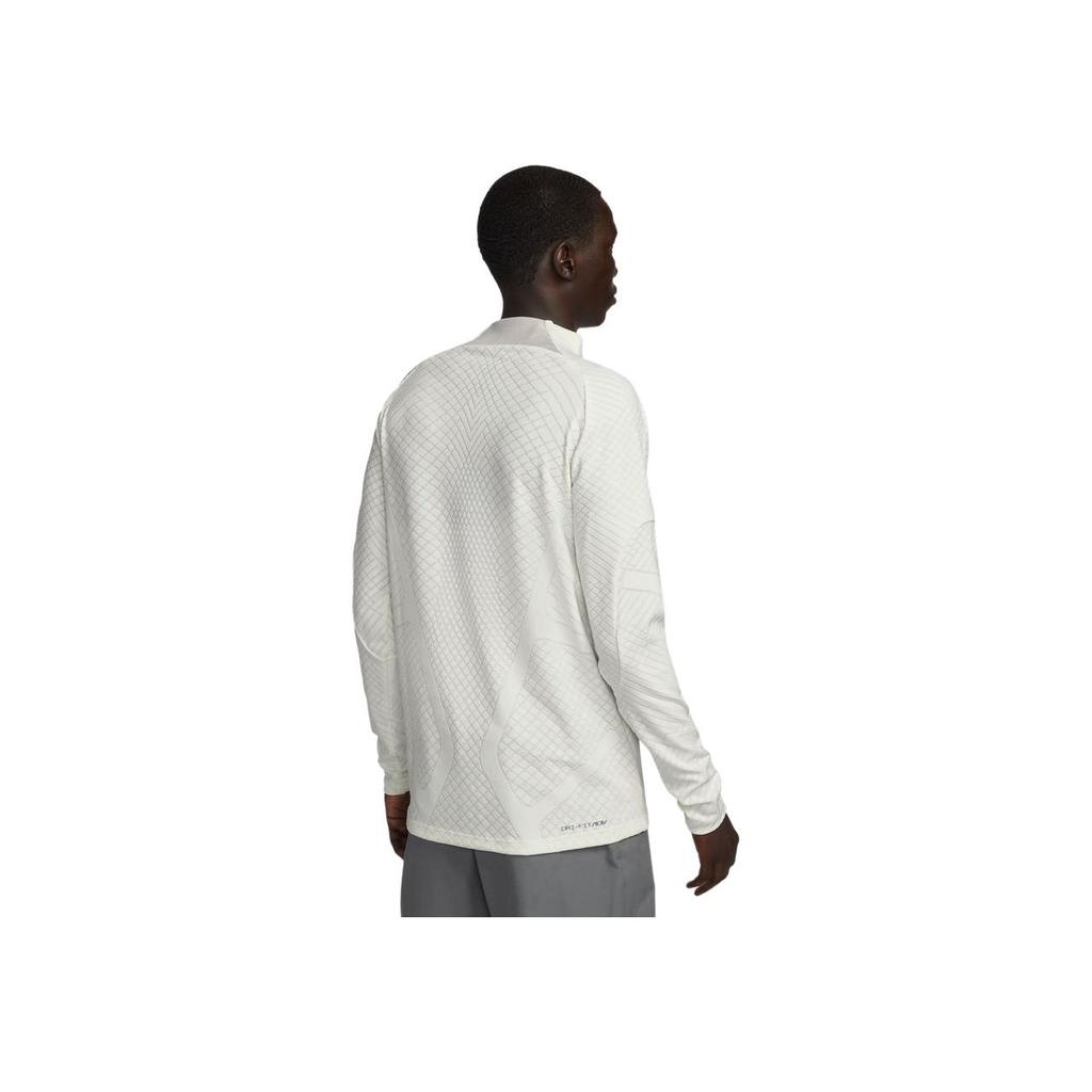 Nike Dri-FIT ADV Strike Elite Buchstabenprint Lässiges Sport-Rundhals-Langarm-Fußballshirt Herren-Tops Weiß DN2791-133