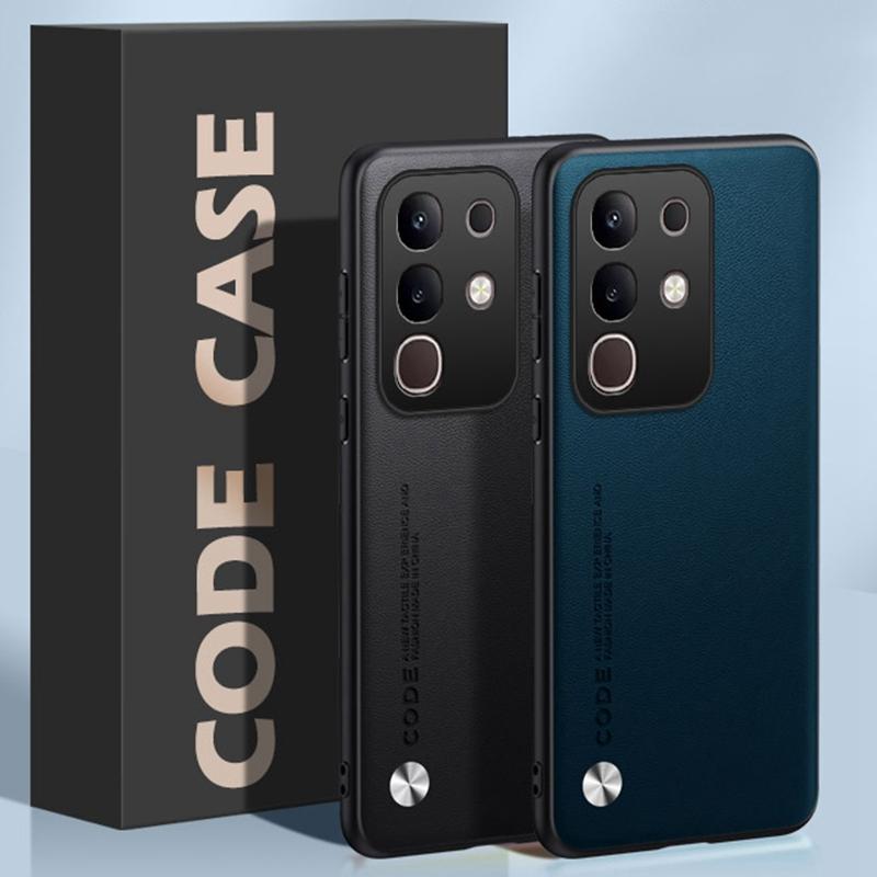 Luxuriöse PU-Lederhülle für Vivo Y29 4G Rückseite Matte Silikon Stoßfest Vollschutz Handyhülle für Vivo T4X Coque