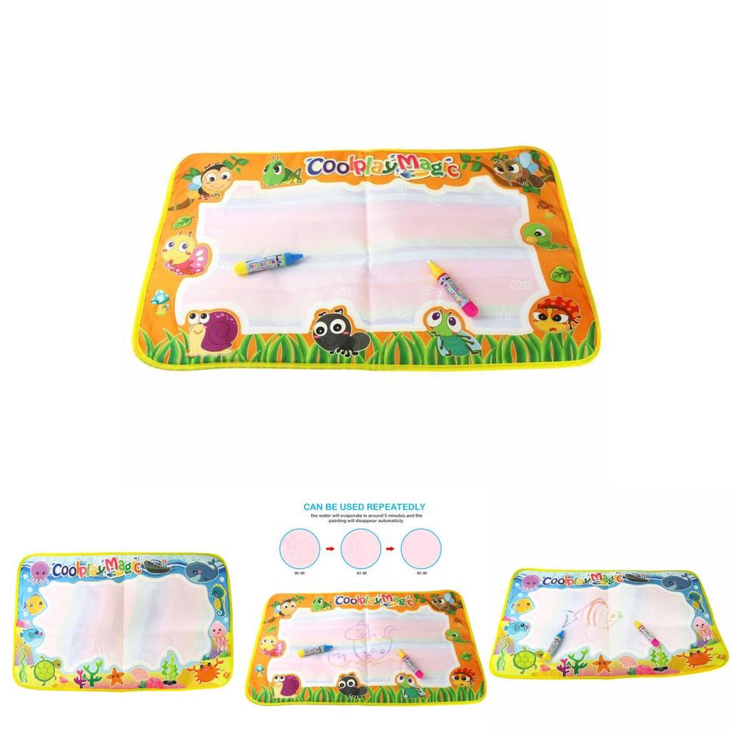 Reusable Cloth Water Drawing Mat Ocean Animal Doodle Board Sensory Play Educational Toy For Kids Toddlers