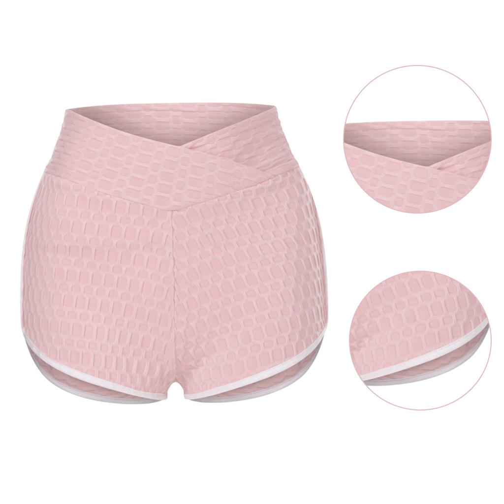 Women's Texture Leggings Booty Yoga Pants Ruched Workout Lifting Control
