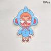 10Pcs Cartoon Crying Baby Ziplock Bag Special-Shaped Packaging Bags Snacks, Biscuits And Candy Storge Bags Thickened Bag