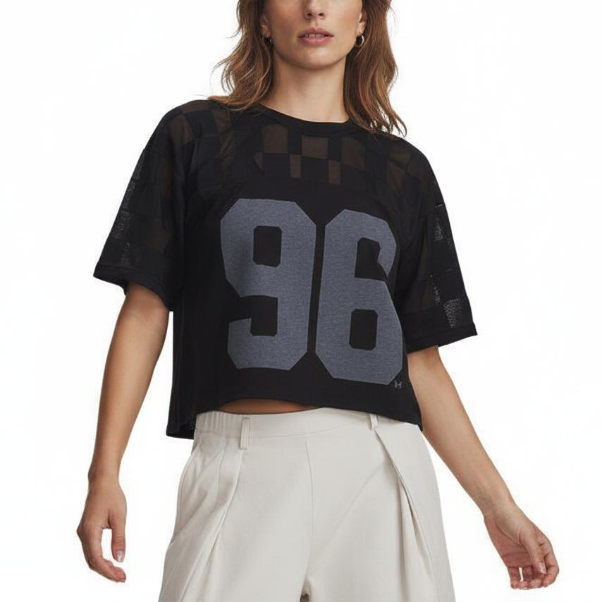 Under Armour Burnout 96 Loose Short Sleeve Pullover T-Shirt Women tops 6010952-008 XS