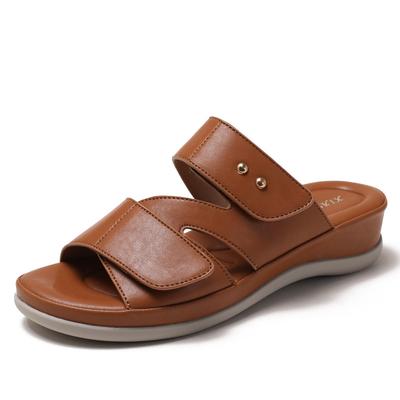 Summer Fashionable and Casual Seaside and Beach Vacation Flip-flops for Women with Wedge Heels and Anti-slip Shoes