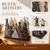 Vintage Christmas Tissue Holder Unique Convenient Table Decoration Versatile Durable Wooden Tree Decoration Tiered Tray Decor