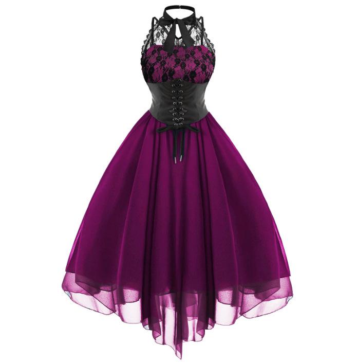 2018 European & American Chiffon Lace Dress - Sexy, Popular Style