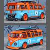 Simulation 1/32 Scale Volkswagen T1 Transporter Model Sound Light Bus Toy Vehicle Children Boy Birthday Gift Miniature Voiture